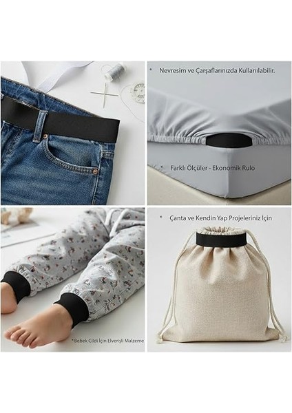 Dikiş Için Lastik Bantlar: Kemerler, Peruk Bantları, Kendin Yap Dikiş Malzemeleri Için Ideal Lastik Kordon, Tüm Dikiş Malzemeleri Için Uygun- 1,5 cm 10 Metre fiyatları