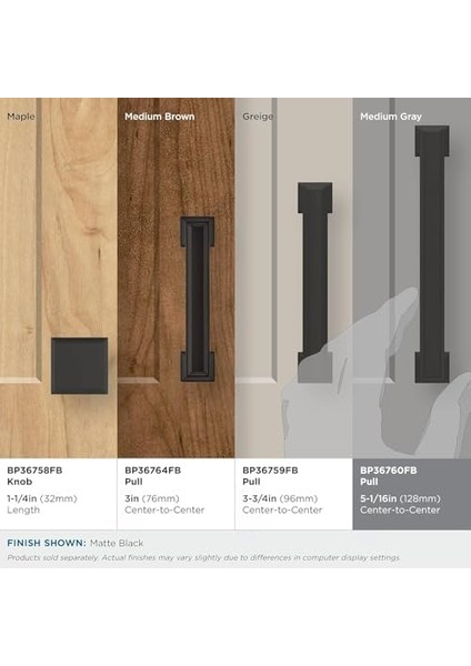 | Dolap Çekme | Mat Siyah | 5-1/16 Inç (128 Mm) Merkezden Merkeze | Randevu | 1 Paket | Çekmece Çekme | Dolap Kolu | Dolap Donanımı modelleri