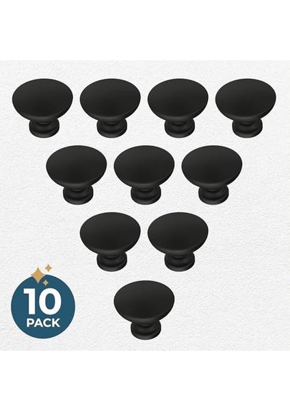 P29523Z-FB-B Fulton Dolap Topuzu, Mat Siyah, 10&apos;lu Paket fiyatları