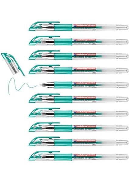 2185 Jel Roller Yeşil Metalik - 10 Kalem - 0,7 mm modelleri