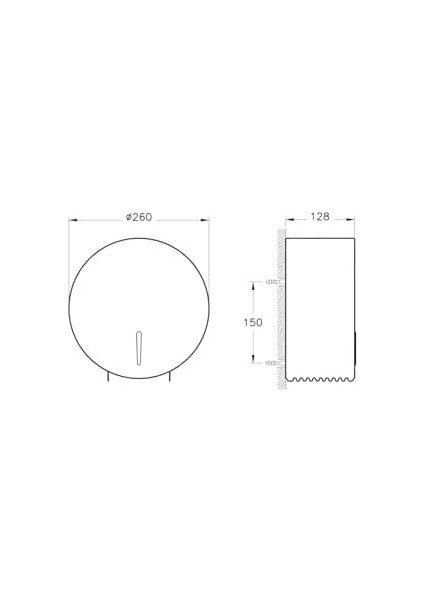 A44971 Tuvalet Kağıtlığı, Yuvarlak, Paslanmaz Çelik fiyatları
