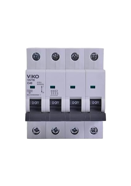 10VTB-4C40 Otomatik Sigorta 10KA C Tipi 4 Kutup 40A modelleri
