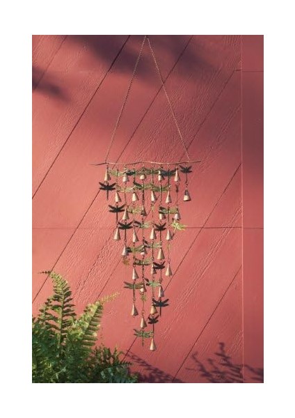 Ancient Graffiti Verdigris ve Bakır Parıltılı Çanlar Yusufçuklar