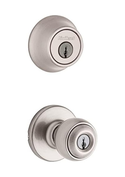 690 Polo Entry Knob And Cylinder Deadbolt Combo Pack In Satin Nickel fiyatları