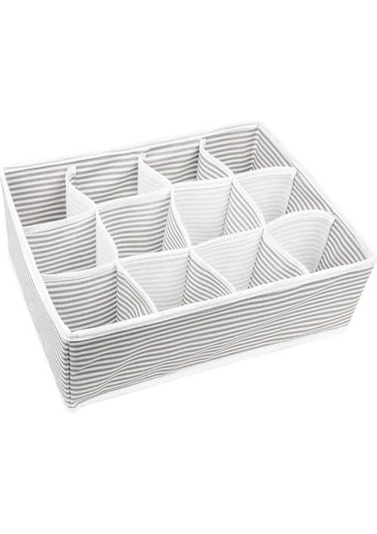 12 Bölmeli Çekmece Düzenleyici Organizer – Çorap, Iç Çamaşırı ve Takı Düzenleyici Kutusu