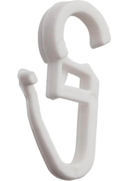 Rustik Perde Klipsi Perde Klips 30 Adet Beyaz Renk