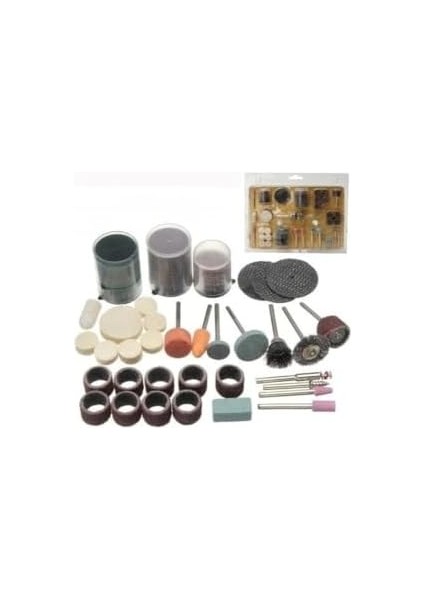 105 Parça Taşlama Zımpara Gravür Oyma Aksesuar Set