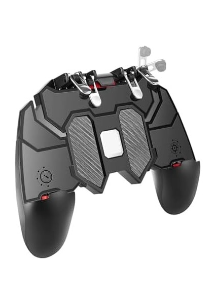 4 Tetikli Mobil Oyun Kolu – 90° Dönebilen Gövde, Ergonomik Kavrama, Dayanıklı Fiber Malzeme, Uyumlu Pubg & Cod & Fire Oyun Kontrolcüsü | AK66