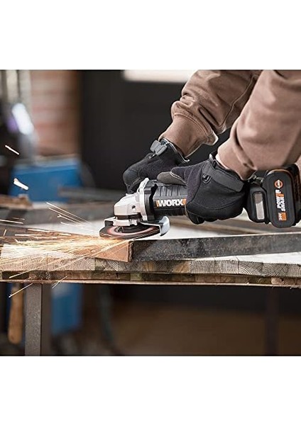 WX812.9C 20VOLT 2.0AH. 125MM Kömürsüz Profesyonel Tek Akülü Şarjlı Avuç Taşlama modelleri