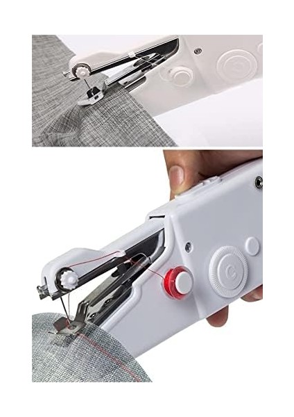 Stitch Mini Dikiş Makinası Pratik Pilli El Makinesi