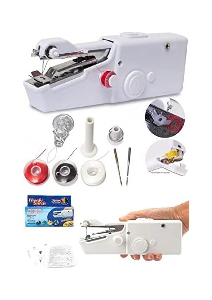 Stitch Mini Dikiş Makinası Pratik Pilli El Makinesi fiyatları