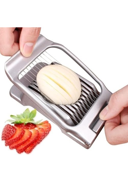 Yumurta Dilimleyici, Sağlam Alüminyum Yumurta Kesici, Çok Amaçlı 304 Paslanmaz Çelik Tel Yumurta Dilimleyici, Yumuşak Meyve, Mantar ve Yumurta Için Paslanmaz Çelik Tel Çok Amaçlı Yumurta fiyatları