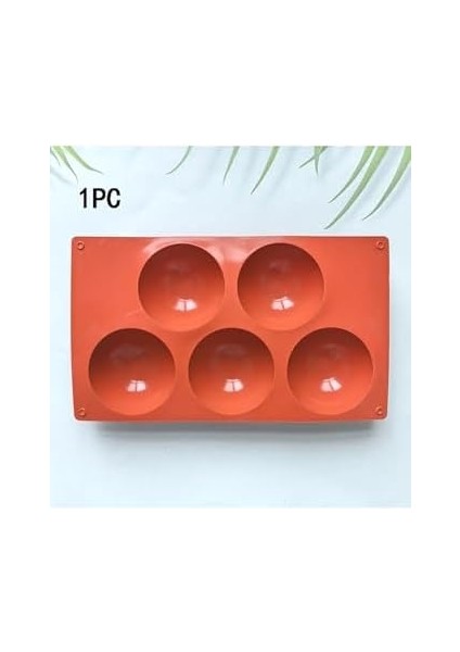 Siliko World 5&apos;li Yarım Küre Muffin, Çikolata, Kek Kalıbı, Silikon Kalıp 8cm, Kahverengi fiyatları