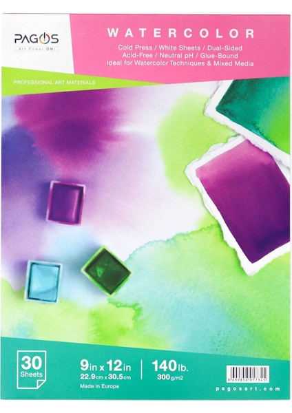 Pagos Defteri 300 gr 30 Yaprak Orta Doku Cold Pressed 22,9 cm x 30,5 cm modelleri