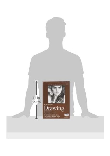 400 Series Zeichenblock, 22,9 x 30,5 Cm, Mit Spiralbindung, 24 Blatt fiyatları