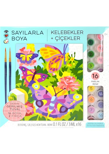 And Arts Numaralarla Boya Seti Kelebek 9203 fiyatları