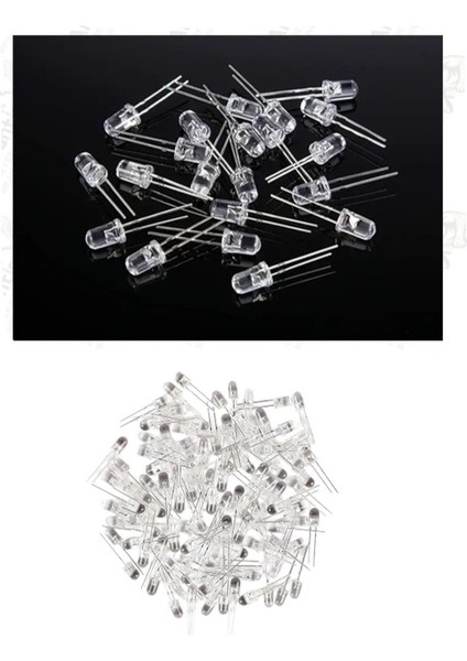 Beyaz Mantar LED Diyot Lamba 100 Lü 1 Paket Beyaz 4.8 mm Mini Mantar LED Lamba Deney Bilim Proje Arduino Işığı fiyatları
