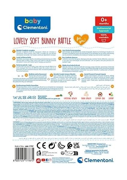 17787 Ba - Sevimli Tavşan Çıngırak