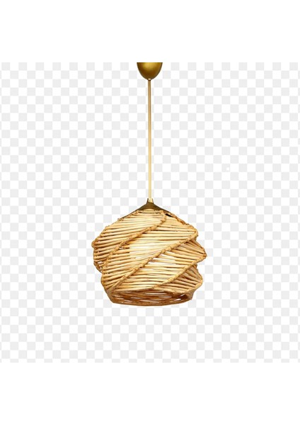 Primante Tekli Sarkıt Natural | El Yapımı, Modern, Doğal Dokulu Aydınlatma | 20-37 cm | E27 Duy Uyumlu | Metal Gövde modelleri