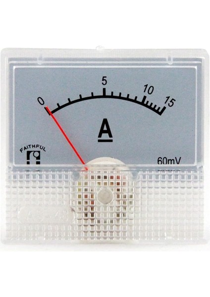 Lua Analog Panel Metre Dc Amp Ampermetre - 0-15A, Dc Analog 0-15 Amper Gösterge 45X48MM IC-231A