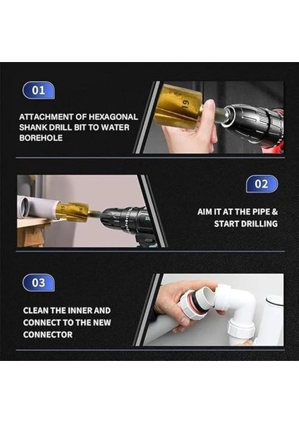 3&apos;lü Hss Kaplamalı Koni Delme Aparatı – Titanyum Kaplama – Metal Sac, Plastik, Boru ve Levha Için Delici (15-19MM, 24-31MM, 18-24MM) fiyatları