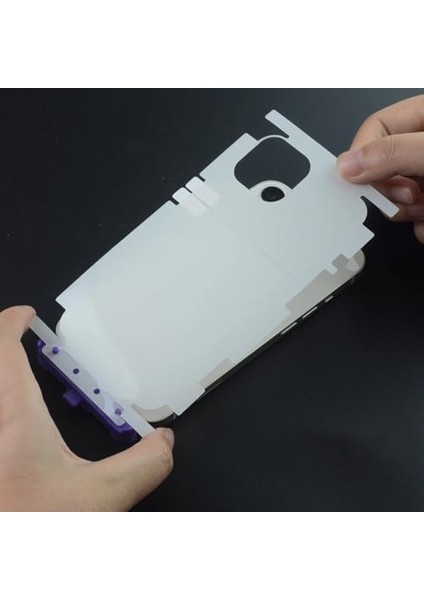 17 Pro ile Uyumlu Şeffaf – Arka Yüzey Koruma Çizilmez, Darbe Emici, Ince ve Hafif Şeffaf Kaplama