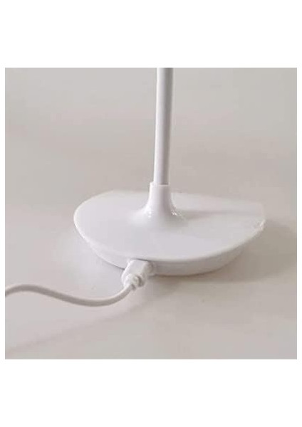 USB Şarj Olabilen 360 Derece Oynar Başlıklı Beyaz Işıklı Dokunmatik Dimmerli LED Aydınlatmal