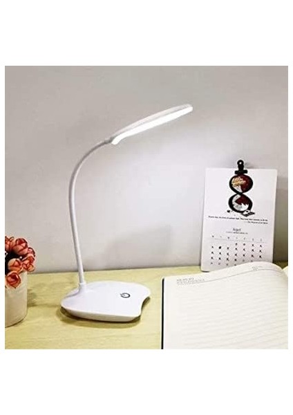 USB Şarj Olabilen 360 Derece Oynar Başlıklı Beyaz Işıklı Dokunmatik Dimmerli LED Aydınlatmal fiyatları