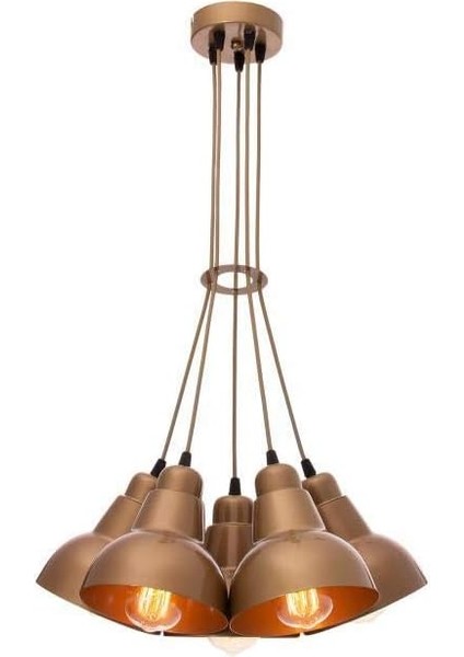 Aydınlatma Aydınlatma Lav 5&apos;li Bakır Eskitme Sarkıt Avize fiyatları