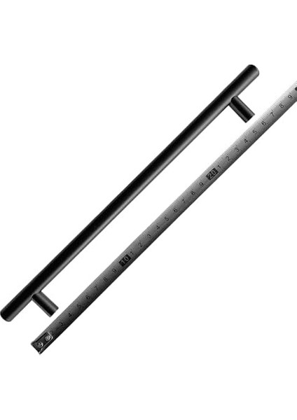 Mutfak ve Banyo Dolabı Kapakları ve Çekmeceler Için Metal Kulp Paslanmaz Mobilya Dolap Kulbu 224MM Mat Siyah 2 Adet fiyatları