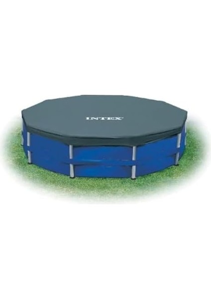 Yuvarlak Metal Çerçeve Havuz Örtüsü, Mavi, 4,6 M fiyatları