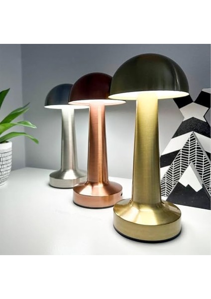 Kablosuz Şarjlı Masa Lambası – Altın Renk, Dokunmatik, Ayarlanabilir Işık, Modern ve Şık Tasarım, Ev, Kafe, Ofis Için LED Lamba fiyatları