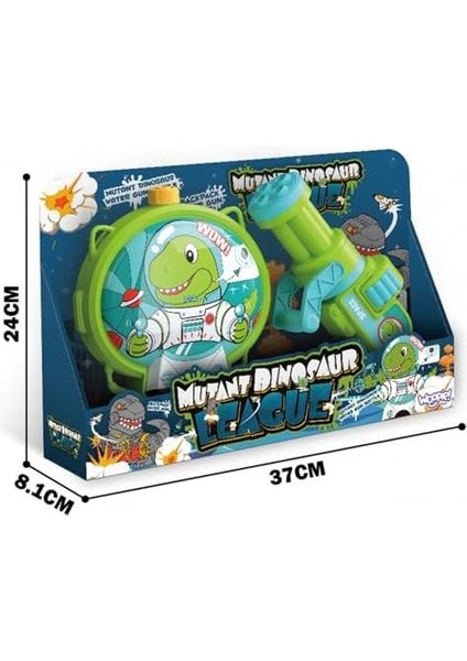Oyuncak 1200 ml Su Kapasiteli Sırt Çantalı 9 Metre Atış Mesafeli Su Tabancası 20 cm - Çantalı Oyuncak Su Tabancası Taşınabilir Dinozor ve Desenli (Dinozor) fiyatları