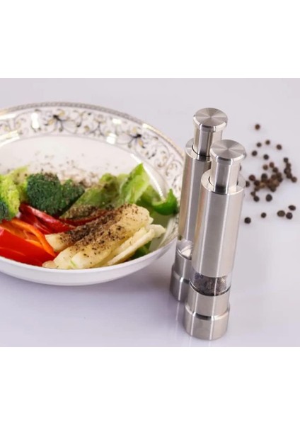 Çelik Manuel Basmalı Karabiber Tuz Değirmeni, Basmalı Karabiber Tuz Öğütücü