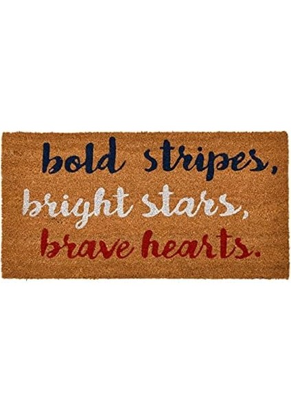 Co-Op Hindistan Cevizi Girişi Mesaj, Kalın Çizgiler, Parlak Yıldızlar, Brave Hearts Paspas, Doğal