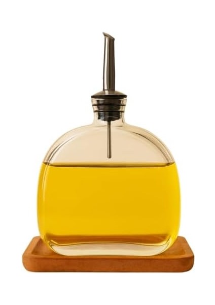 Sızdırmaz Vakum Kapaklı 500 ml Özel Tasarım Cam Yağdanlık – Şık ve Sağlam Yağ, Sirke ve Sos Saklama Kabı fiyatları