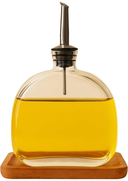 Sızdırmaz Vakum Kapaklı 500 ml Özel Tasarım Cam Yağdanlık – Şık ve Sağlam Yağ, Sirke ve Sos Saklama Kabı modelleri