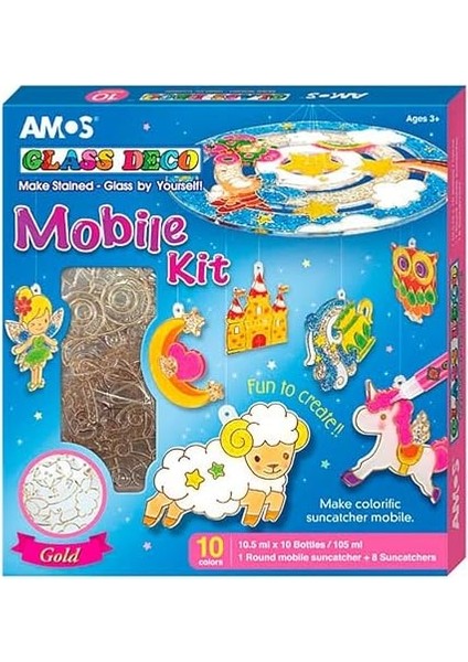 GD10P10MK Cam Boyama Seti 10 Renk 8 Vitray, 6 Renk modelleri