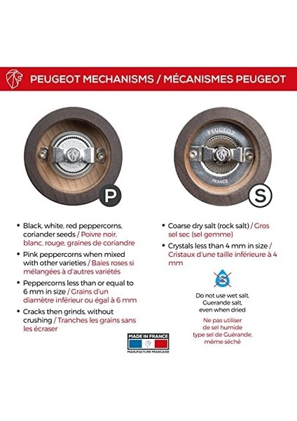 Paris Çikolata U Select 18 cm Karabiber ve Tuz Değirmeni Seti fiyatları