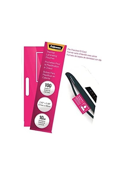 Laminasyon Torbaları, Termal, Kimlik Etiketi Boyutu, 10 Mil, 100&APOS;LÜ Paket (52051) fiyatları