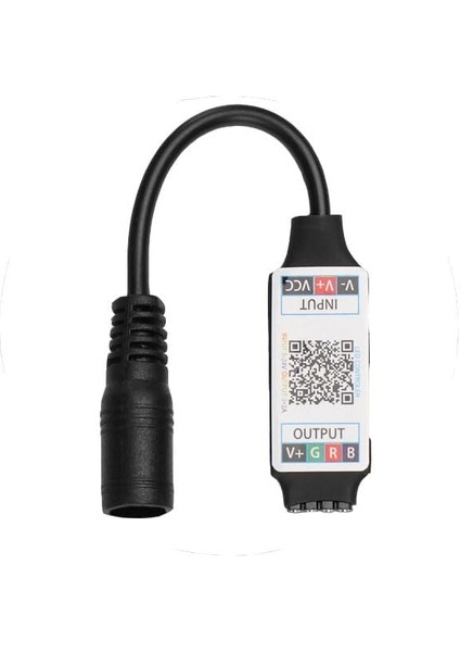 Rgb Şerit LED Kontrol Cihazları - Bluetooth, ve Müziğe Duyarlı, 24 Tuşlu - 6 Amper, 10 Metreye Kadar Rgb Şerit LED Çalıştırır (2, Bluetooth Kontrol Cihazı)