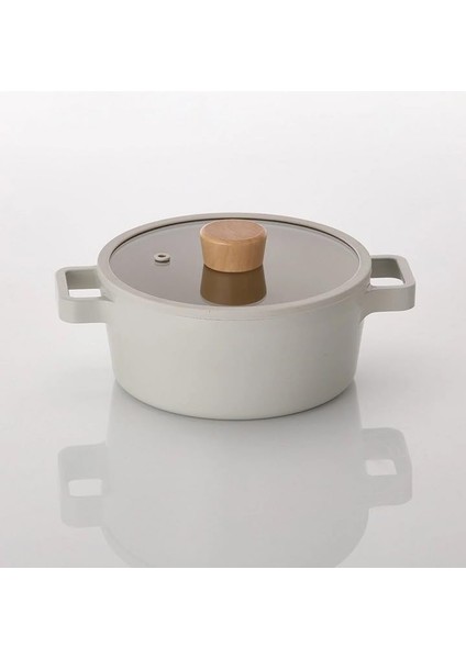 Fika Alüminyum Döküm Tencere Cam Kapaklı 18CM Bej fiyatları