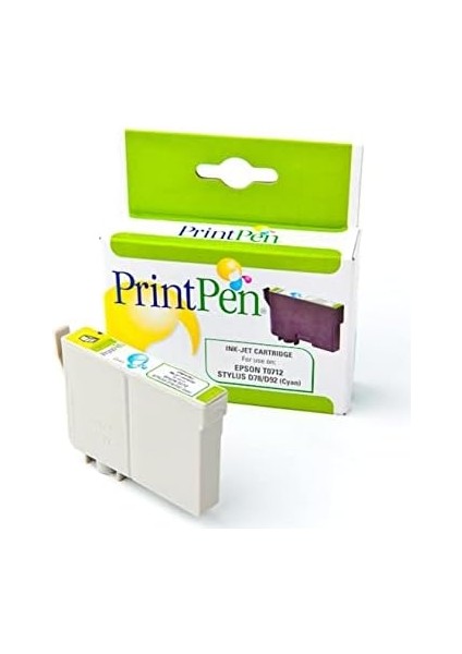 Epson T0712 Cyan Muadil Mürekkep Kartuşu