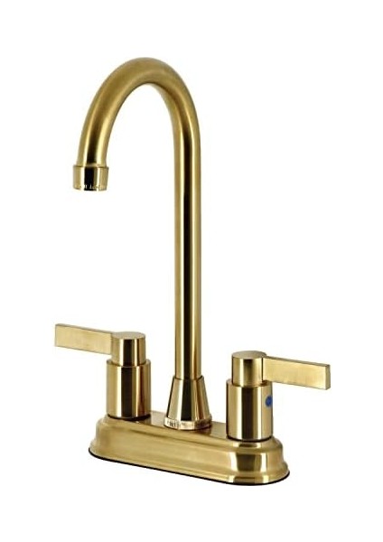 KB8497NDL Nuvofusion 4 " Bar Musluk, Fırçalanmış Pirinç