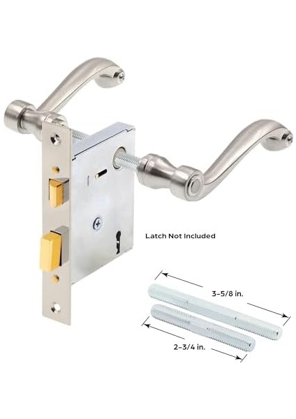 Security E 2663 Fransız Kolonyal Kapı Kolları, Ağır Döküm Tasarımı, Nikel Kaplama, 1/4" Tahrik Sistemi Kullanır, (1 Set) fiyatları