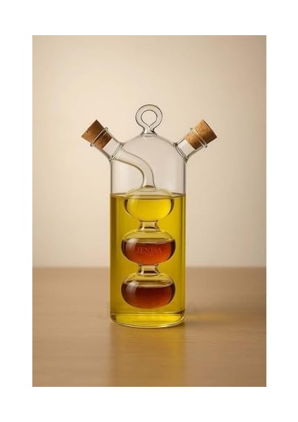 Çift Hazneli Cam Premium Yağdanlık & Sirkelik -360ML Zarif ve Şık Tasarım modelleri