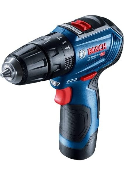 Professional Gsb 12V-30 Akülü Darbeli Delme Vidalama Makinesi + 39 Parça Vidalama Seti (12 Volt, 2 x 2,0 Ah Akü, Şarj Cihazı, Plastik Çanta)