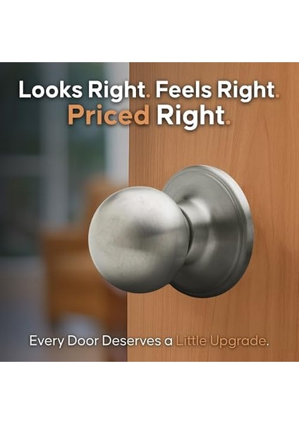 BK2020SS-3 Yuvarlak Kapı Topuzu, Geçiş Fonksiyonu, 3&apos;lü Paket, Paslanmaz fiyatları