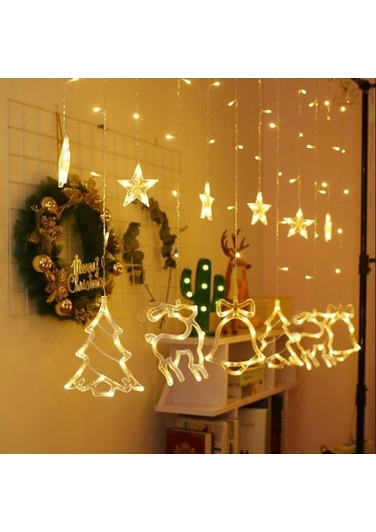 3 Metre LED Işıklı 10&apos;lu Geyik ve Işık Zinciri Dekoratif Fişli Aydınlatma Ev Dekorasyonu Süsleme Salon Oda Merdiven Balkon Için Yılbaşı Eğlence Doğum Günlerine Özel Aydınlatma modelleri