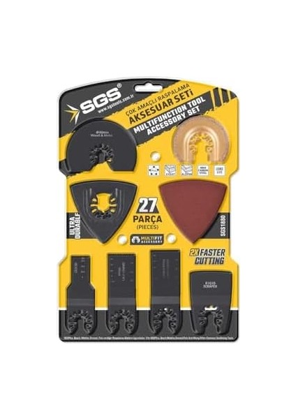Multi- 27 Parça Kesici ve Raspalama Aksesuar Seti, Model SGS1880 fiyatları